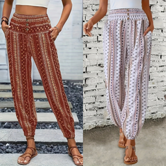 Viviana | Stylish High-Waist Printed Pants-3