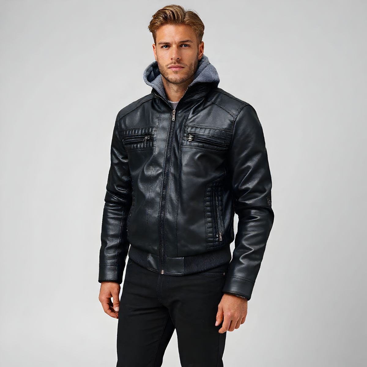 Liam | Bold & Stylish Men's Biker Jacket-6