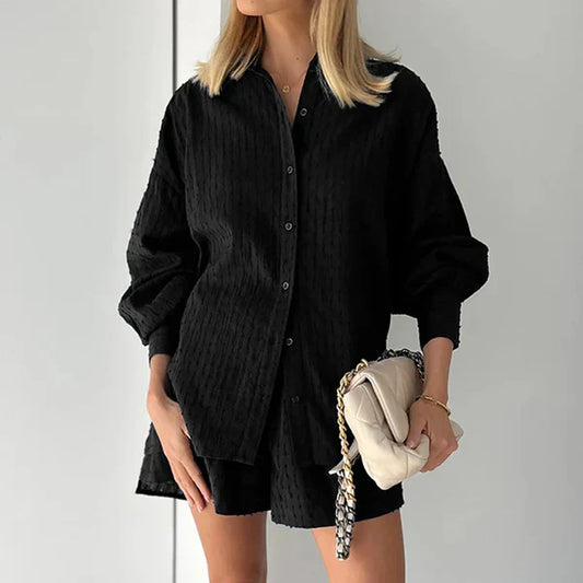  FREYA | Casual Breathable Blouse and Short Set-1