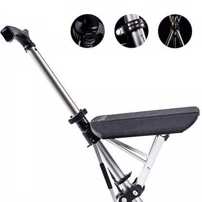 Walking Stick with Seat - Portable Folding Cane Chair for On-the-Go Comfort | Mobility Support 2