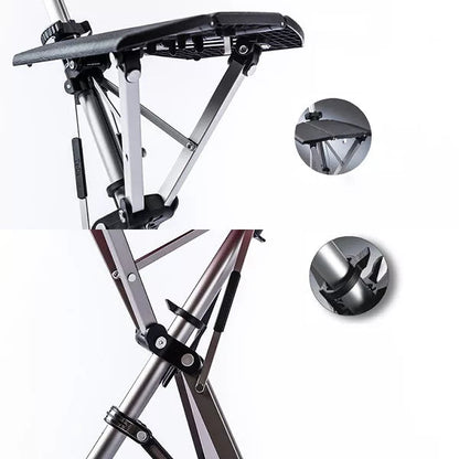 Walking Stick with Seat - Portable Folding Cane Chair for On-the-Go Comfort | Mobility Support 4