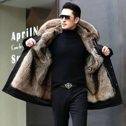 Warm Hooded Parka for Men | Winter 0