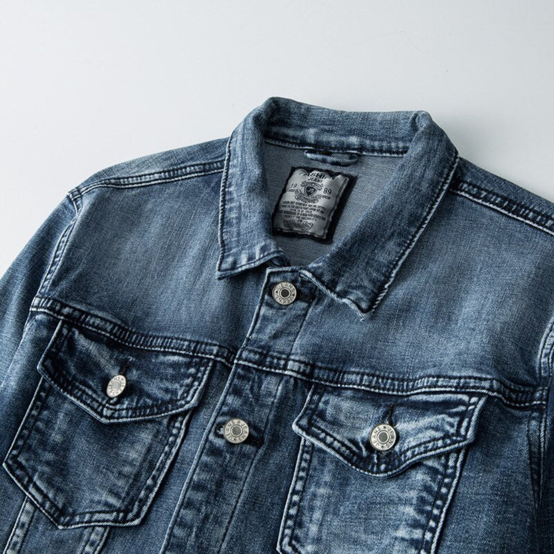 Warm long-sleeved jacket for men | Button down 2
