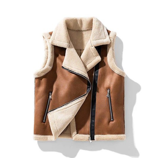 Warm vintage vest for women | Sleeveless 0
