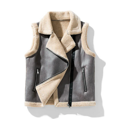 Warm vintage vest for women | Sleeveless 1