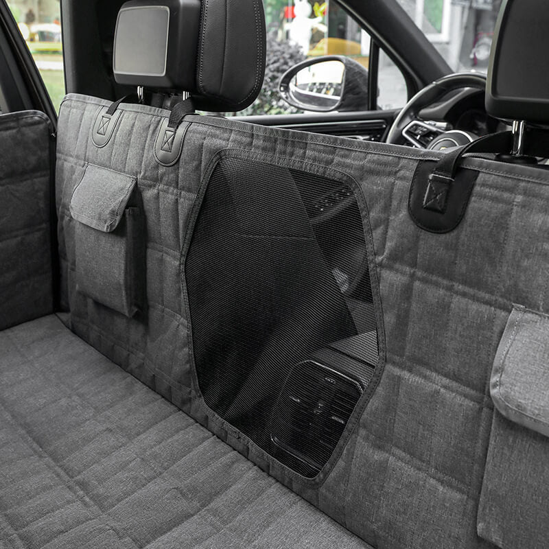 Waterproof Dog Car Seat Cover with Mesh Window 3