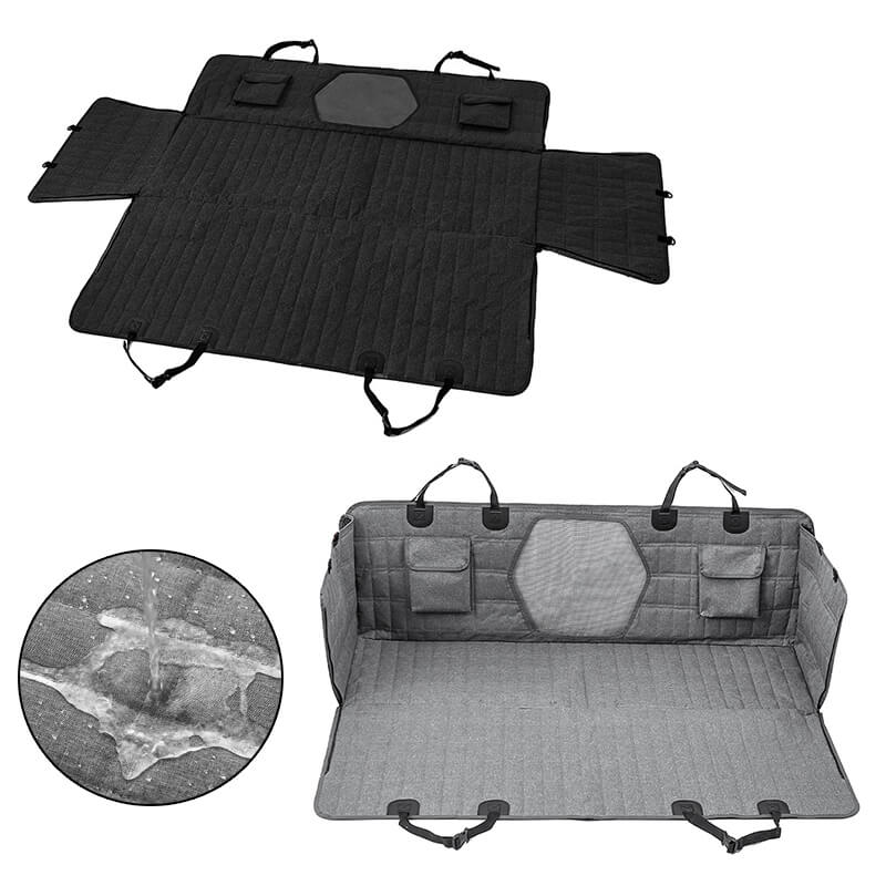 Waterproof Dog Car Seat Cover with Mesh Window 4