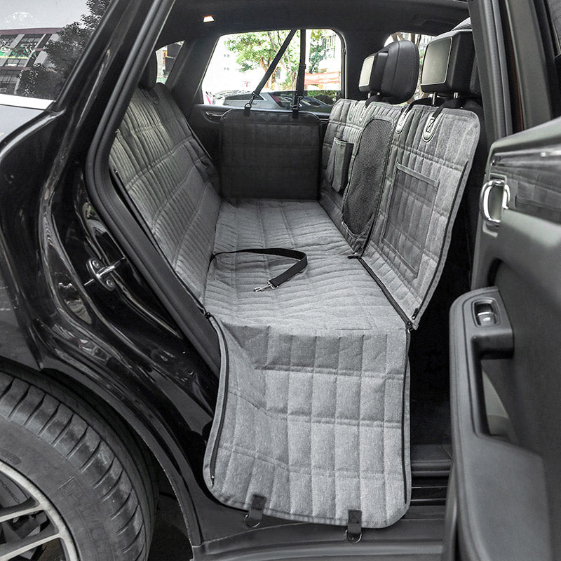 Waterproof Dog Car Seat Cover with Mesh Window 7
