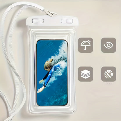 Waterproof telephone bag with neck belt for beach and travel-to-travel PVC smartphone cover for 20-32 cm devices 5