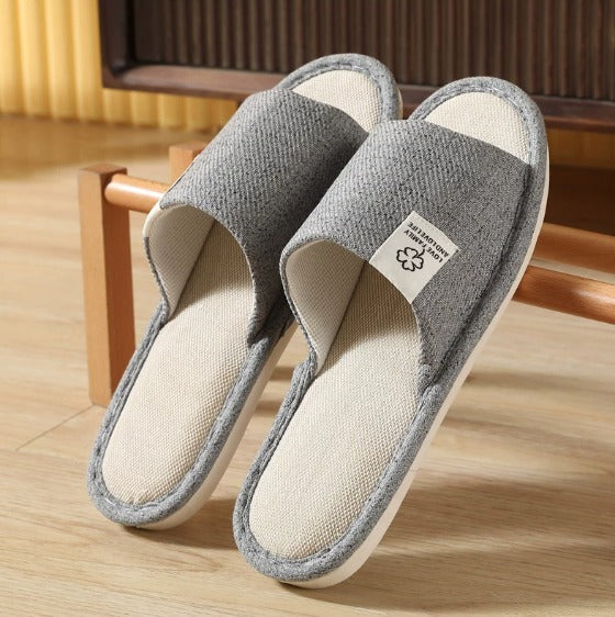 Men's Open-Toe Indoor Slippers | Lightweight Non-Slip House Shoes