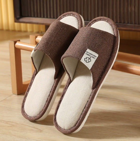 Men's Open-Toe Indoor Slippers | Lightweight Non-Slip House Shoes