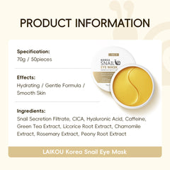 ReviveEyes – Maschera per occhi alla bava di lumaca per occhiaie e gonfiore