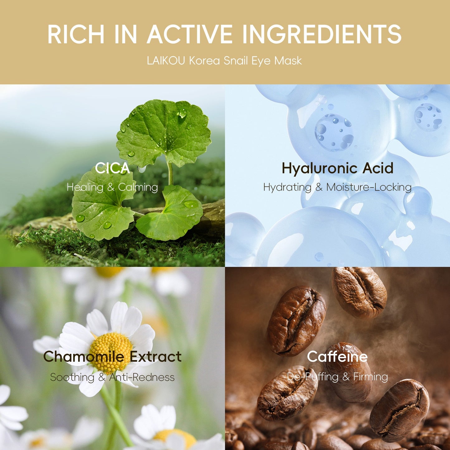 ReviveEyes – Snail Eye Mask for Dark Circles and Puffiness