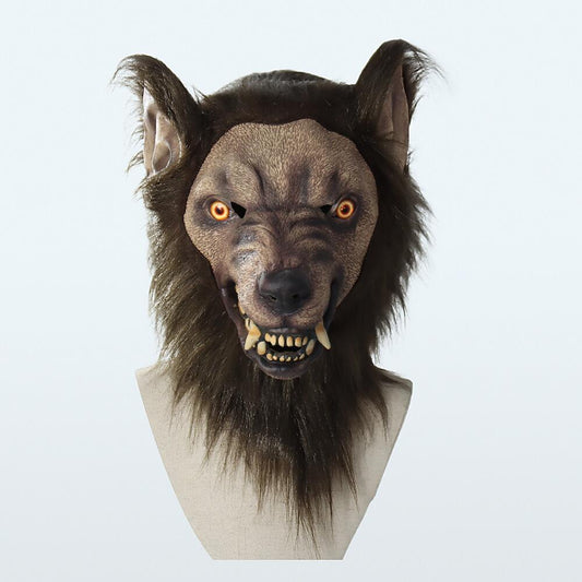 Gruselige Wolfmaske - Kostümmaske für Halloween-Maskenball