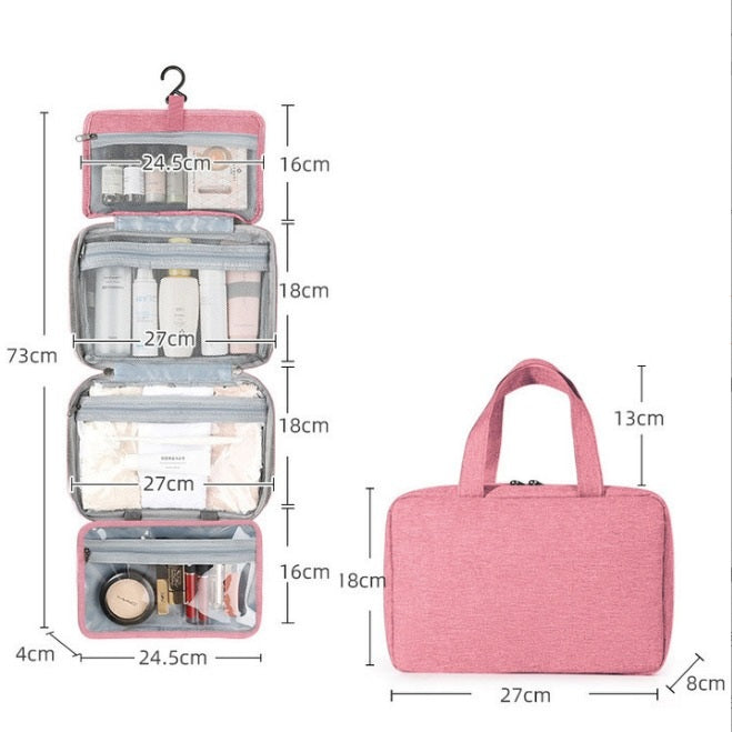 Sam | Compact & Spacious Travel Toilet Organizer with Multiple Compartments