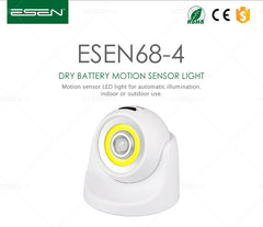 Ultra-Bright Motion Sensor LED Outdoor Light – Waterproof 450 Lumen Wireless LED Lamp for Safety and Visibility