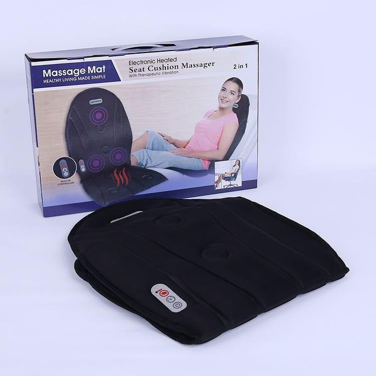 Coussin de chaise de massage 8 modes avec coussin chauffant pour le dos et le cou pour voiture et maison