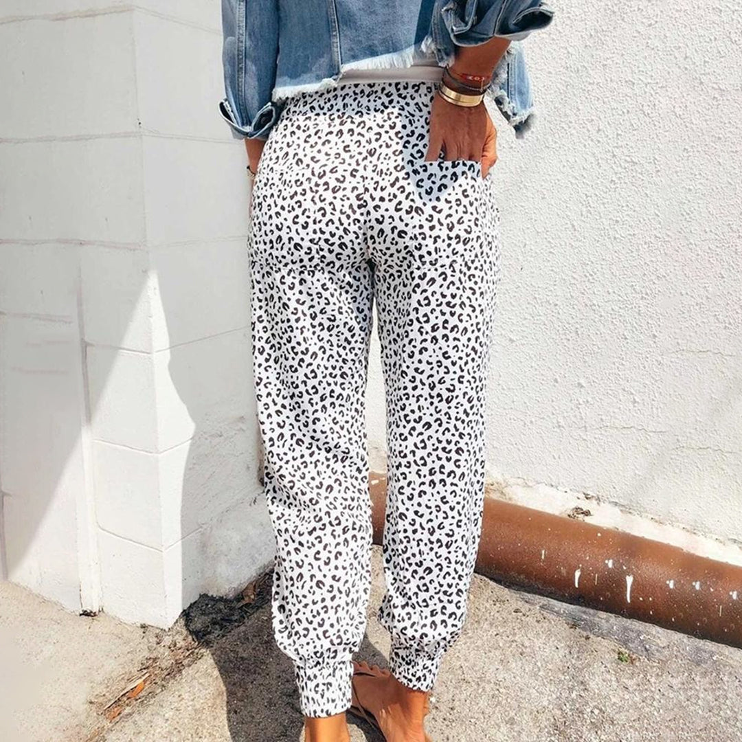 Talia | Comfy Leopard Print Trouser-4