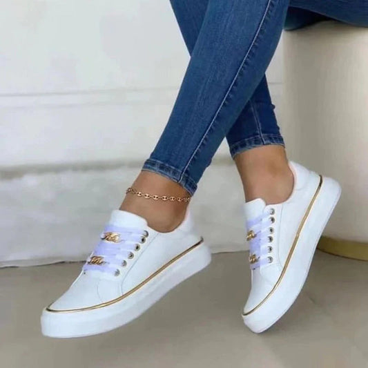 Goldie | Luxe Accented Casual Sneakers-1
