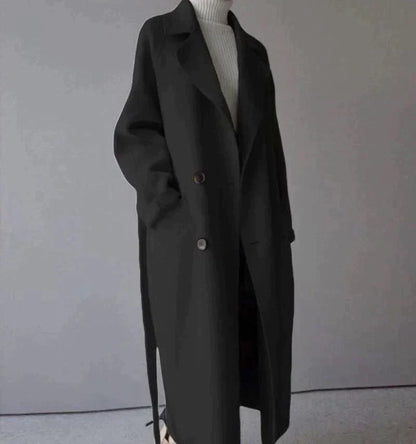 CECILYA | Long Wool Coat-5