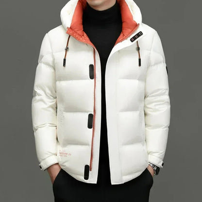 Winter Men's Down Jacket | With Hood 0