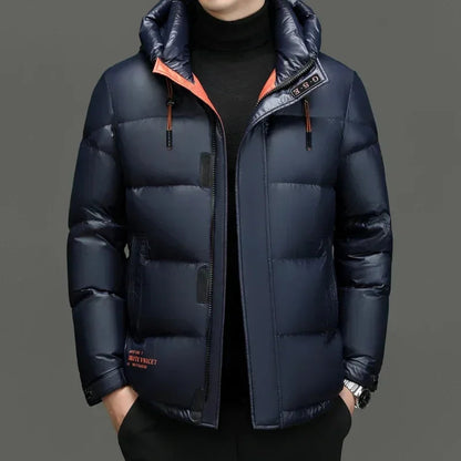 Winter Men's Down Jacket | With Hood 2