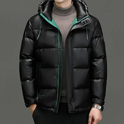 Winter Men's Down Jacket | With Hood 3