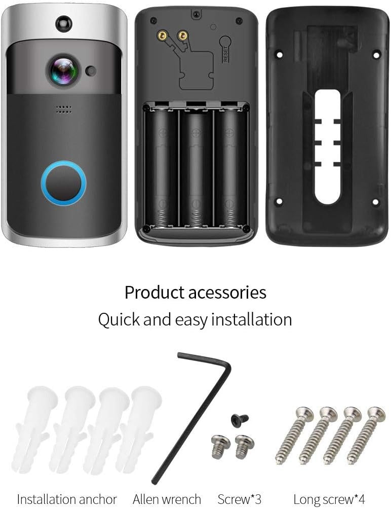 Wireless HD WiFi Video Doorbell – Night Vision & Cordless Intercom 8