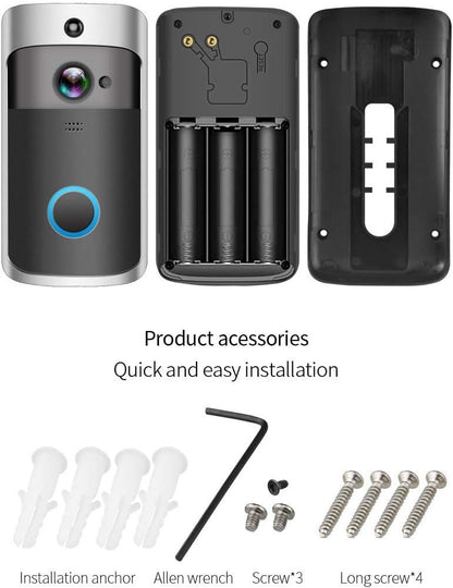 Wireless HD WiFi Video Doorbell – Night Vision & Cordless Intercom 8