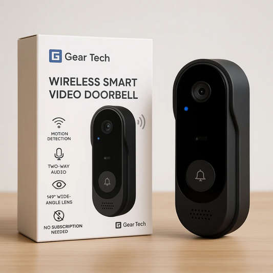 Wireless Smart Video Doorbell | No Subscription Needed | High-Definition Camera Doorbell 0