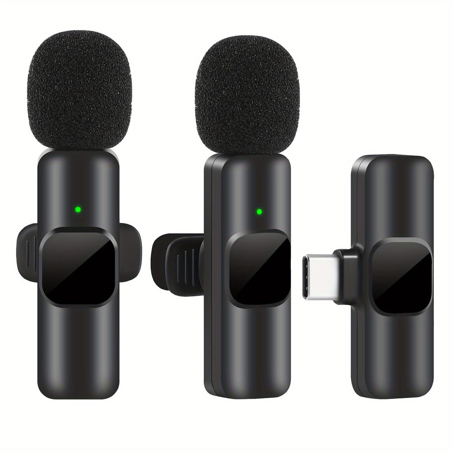 Wireless lavalier microphone for video recordings and live streaming compact design with high sound quality and USB-C connection 3