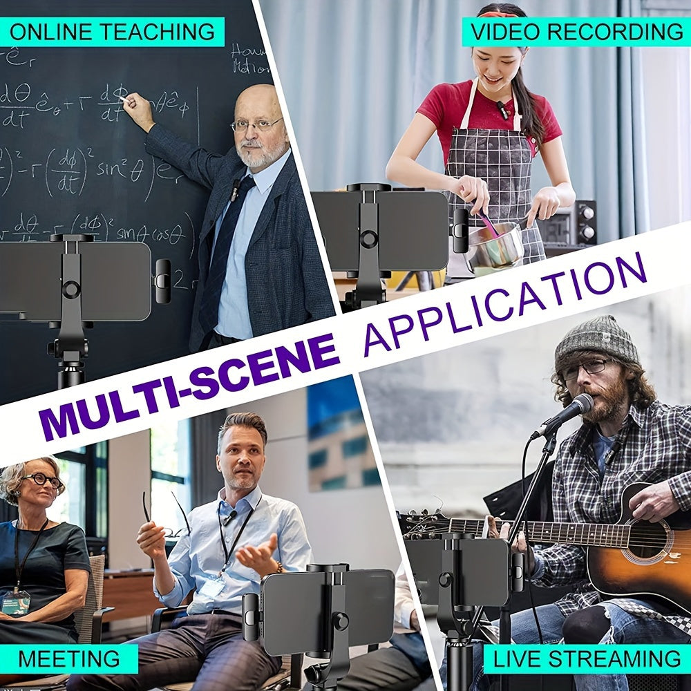 Wireless lavalier microphone for video recordings and live streaming compact design with high sound quality and USB-C connection 5