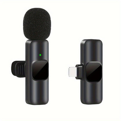 Wireless lavalier microphone for video recordings and live streaming compact design with high sound quality and USB-C connection 6