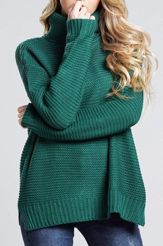 Women's Casual Chunky Knit Sweaters | Turtleneck 0