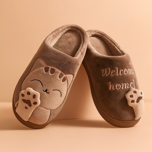 Women's Cat Slippers | Soft, warm, and non-slip house slippers for winter 0