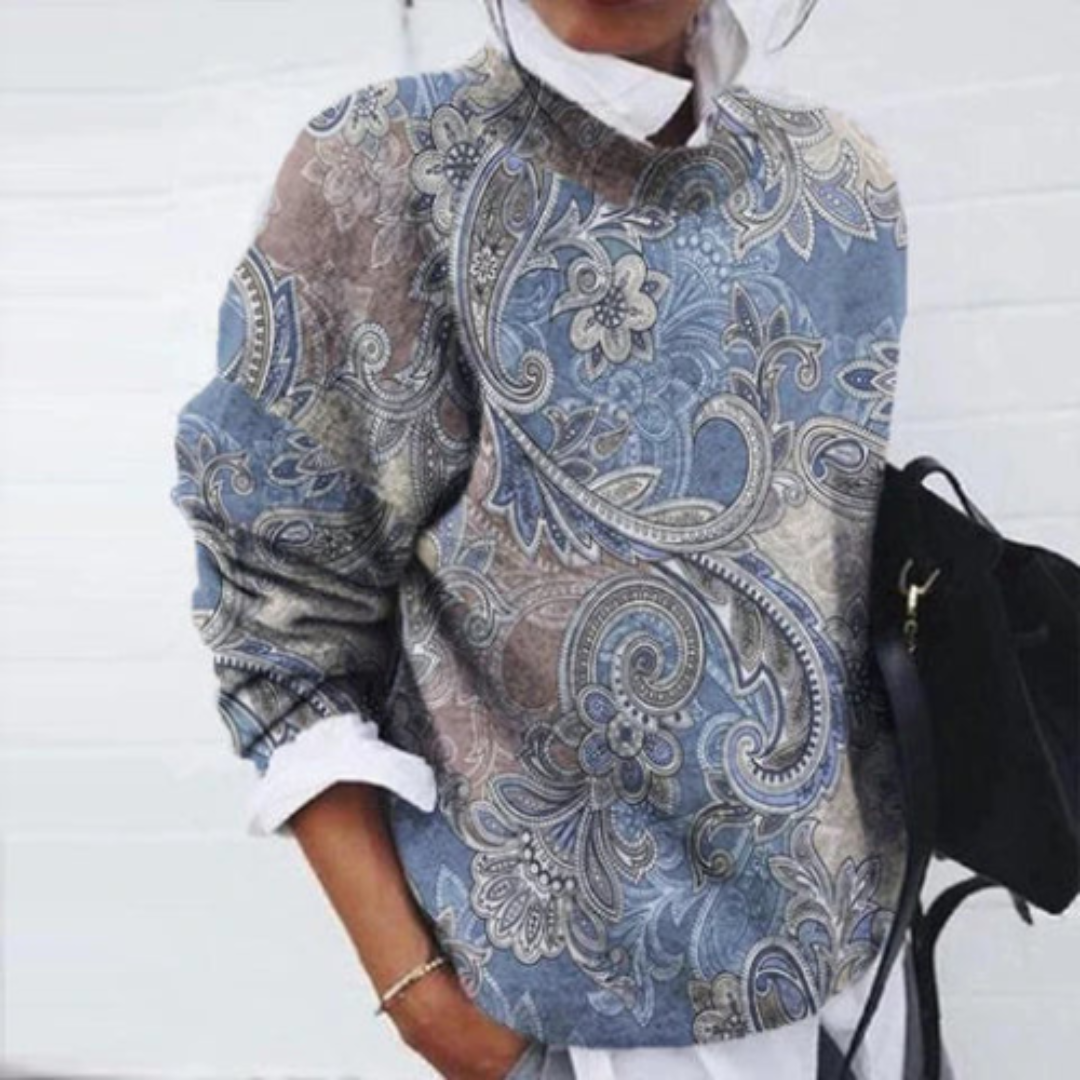Women's Floral Casual Sweater | Warm 0
