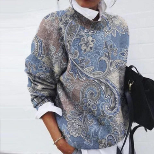 Women's Floral Casual Sweater | Warm 0
