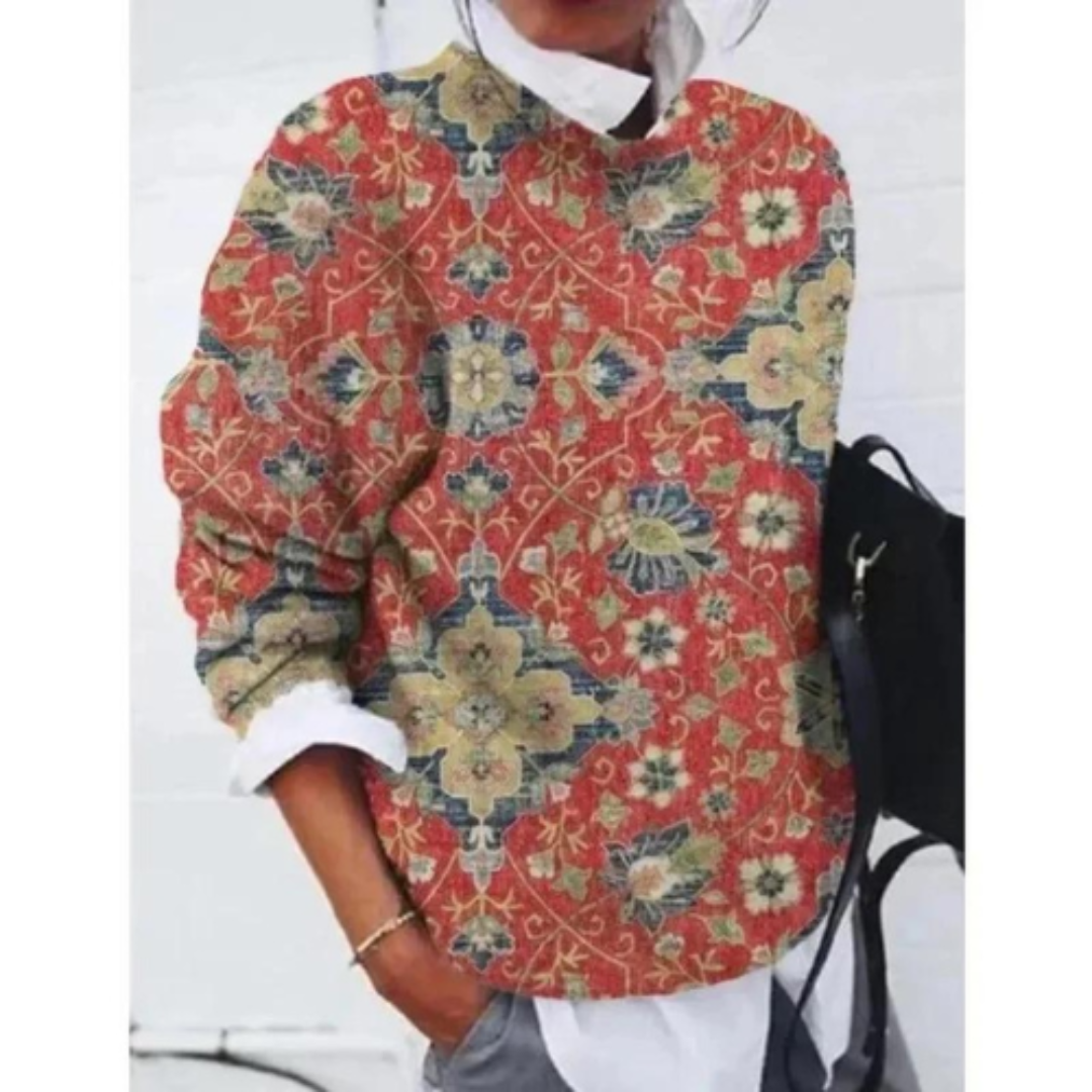 Women's Floral Casual Sweater | Warm 2