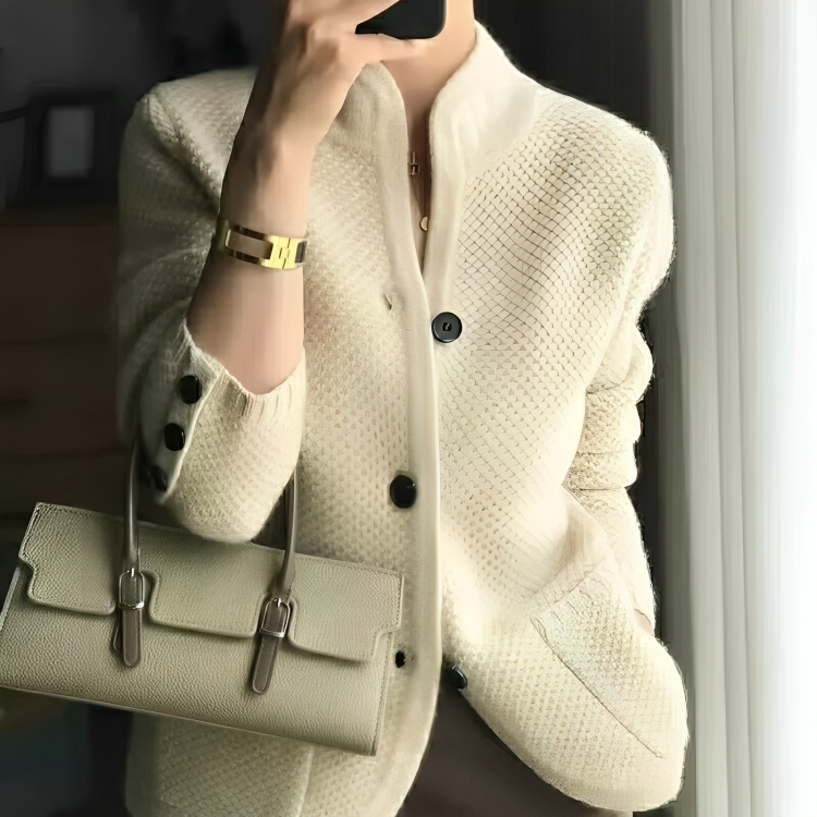 Women's Knitted Long Sleeve Cardigan | Warm 0