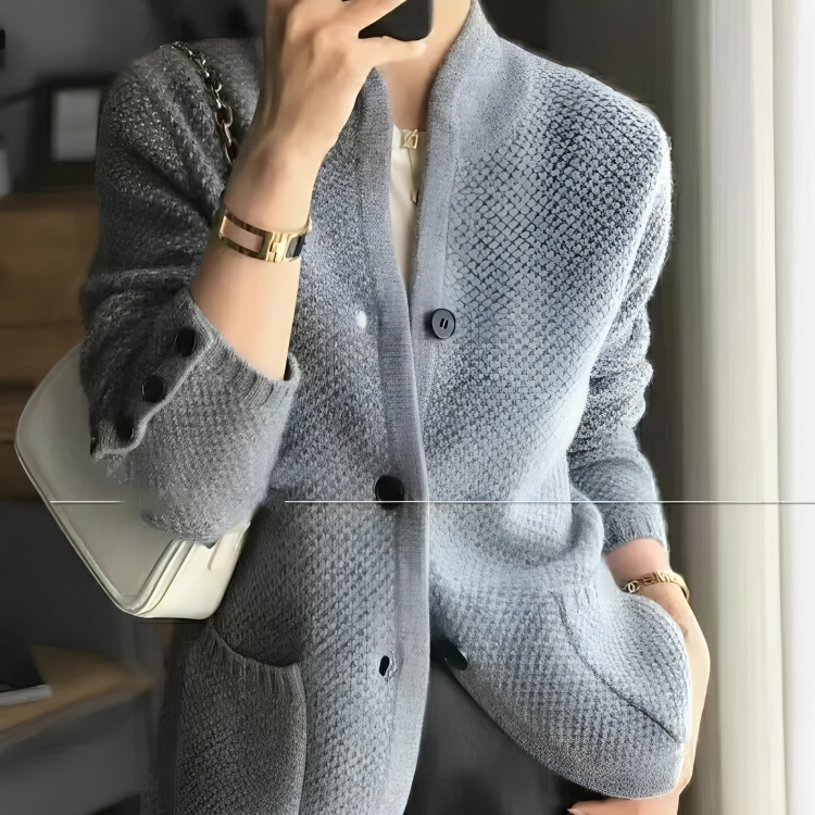 Women's Knitted Long Sleeve Cardigan | Warm 1