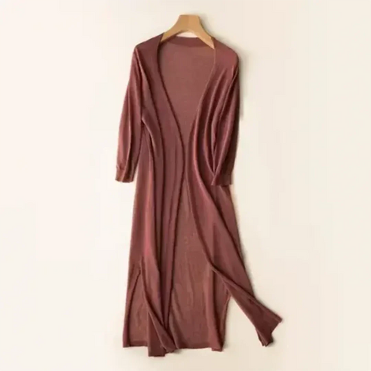 Women's Long Lightweight Elegant Cardigan | Long Sleeve 0