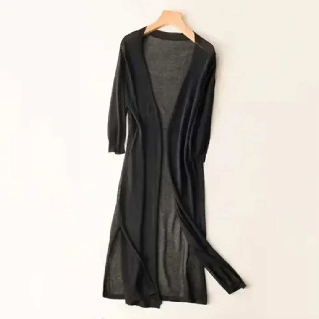 Women's Long Lightweight Elegant Cardigan | Long Sleeve 3