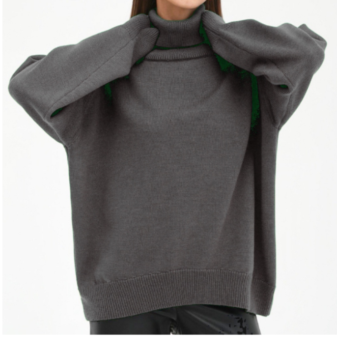 Women's Loose Fit Turtleneck Sweater | Chic 10