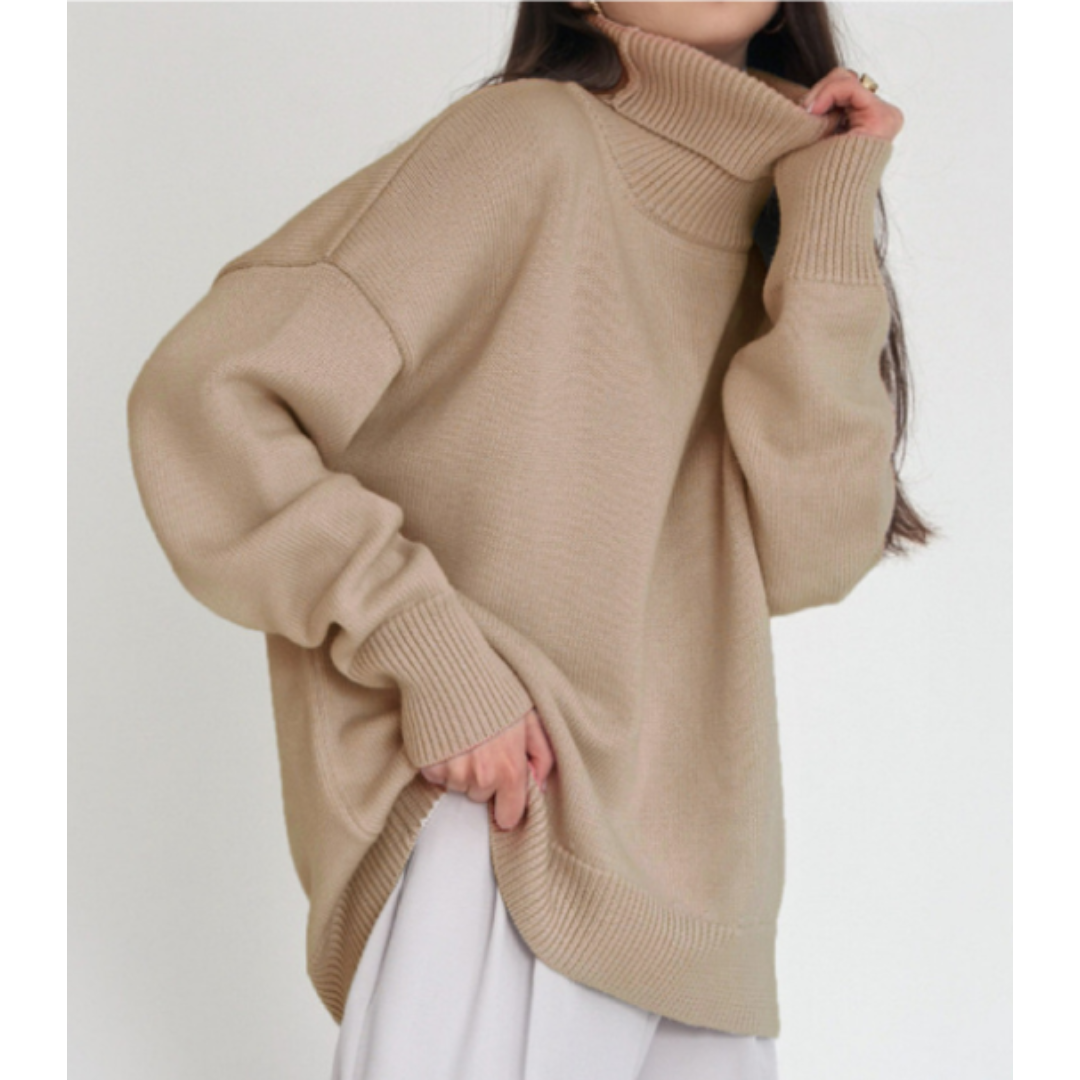 Women's Loose Fit Turtleneck Sweater | Chic 6