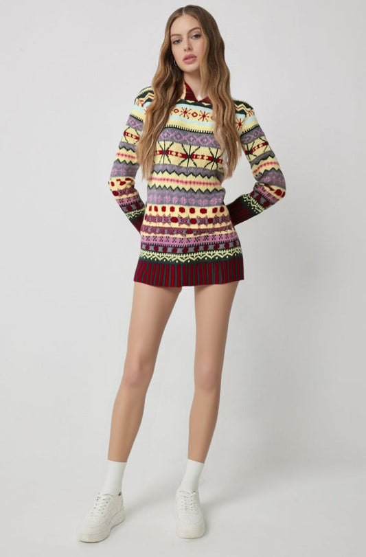 Women's Norwegian Chunky Knit Sweater | Winter 0