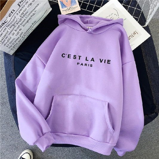Women's Oversized Printed Hoodie | Kangaroo Pocket 0