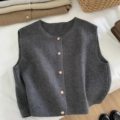 Women's Sleeveless Buttoned Vest | Casual 4