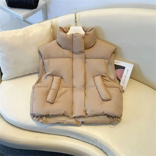 Women's Sleeveless Puffer Vest | Warm 0