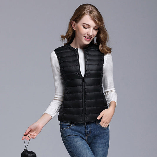 Women's Sleeveless Zip-Up Vest | Puffer 0
