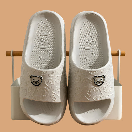 Women's Teddy Bear Slides | Lightweight, comfortable, and non-slip indoor shoes 0
